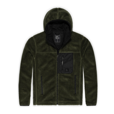 Vintage Industries Dustin – gefütterte Sherpa-Fleece Workwear-Jacke mit Ripstop-Brusttasche. L - Bild-Darstellung des Produktes 1