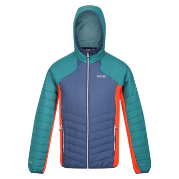Regatta - "Trutton" Softshelljacke mit Kapuze für Herren - Admiral B/Pazifikgrün L - Bild-Darstellung des Produktes 1