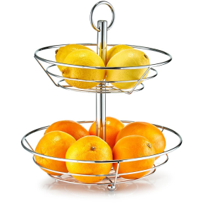 Zeller Obst-Etagere, 2-lagig Material: Metall verchromt, ca. Ø 26 x 29 cm kaufen