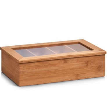 Zeller Bamboo Teebeutelbox, 33,5 x 20 x 9 cm Material: Bambus - Bild-Darstellung des Produktes 1