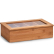 Zeller Bamboo Teebeutelbox, 33,5 x 20 x 9 cm