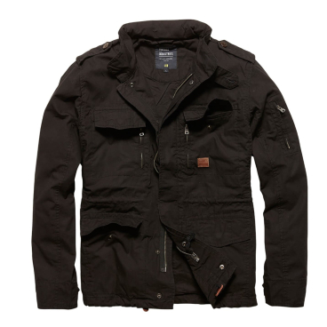 Vintage Industries Cranford Jacke – robuster Ripstop (100% Baumwolle), gefüttert, mit Frontreißverschluss. 3XL - Bild-Darstellung des Produktes 1