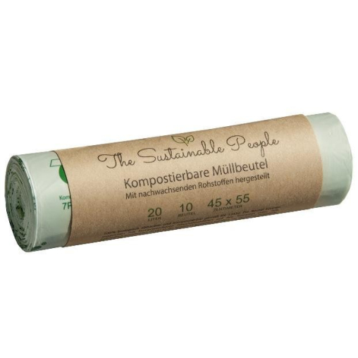 TSP Bio Müllbeutel, 20 Liter, 100% heim-kompostierbar, 45 x 55 cm