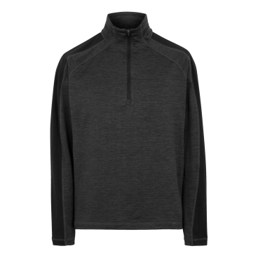 Regatta - "Hepley" Fleecejacke für Herren, mit halbem Reißverschluss - Asche/Schwarz L - Bild-Darstellung des Produktes 1
