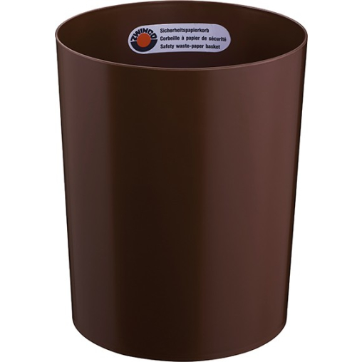 Zwingo Sicherheitspapierkorb, 13 Liter