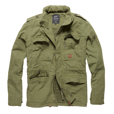 Vintage Industries Cranford Jacke – robuster Ripstop (100% Baumwolle), gefüttert, mit Frontreißverschluss. M - Bild-Darstellung des Produktes 1