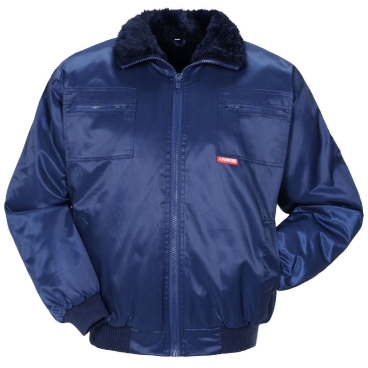Planam Winter-Pilotenjacke GLETSCHER Outdoor – leicht wasserabweisend, Webpelzfutter, blau (Größe S) S - Bild-Darstellung des Produktes 1