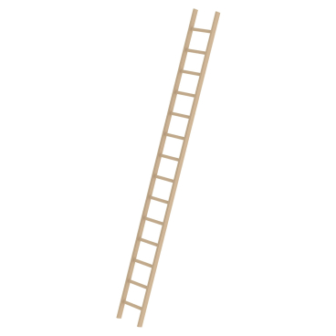 MUNK Holz-Anlegeleiter ohne Traverse 14 Sprossen 1 Stück - Bild-Darstellung des Produktes 1