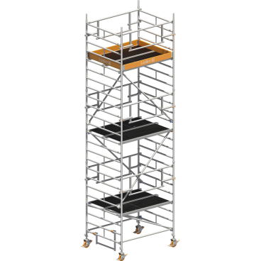 Layher Rollgerüst Uni Kompakt P2 Safety Plus mit Doppelgeländer 7,20m AH 1 Stück - Bild-Darstellung des Produktes 1