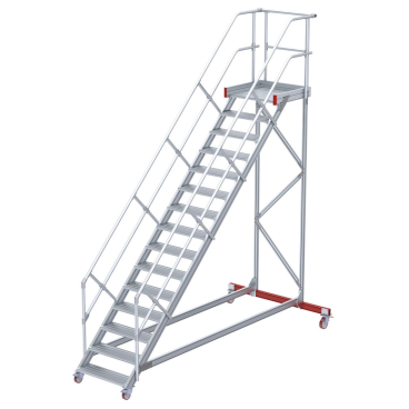 Euroline 513 Wartungsbühne 45° 600mm Stufenbreite 15 Stufen Alu gerieft 1 Stück - Bild-Darstellung des Produktes 1