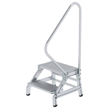 MUNK Aluminium Montagetritt starr mit Handlauf 2 Stufen 1 Stück - Bild-Darstellung des Produktes 1
