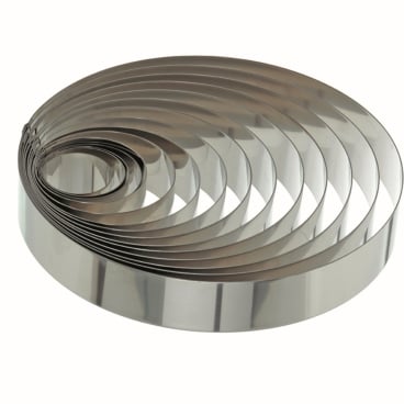 SCHNEIDER Tortenring, Edelstahl Durchmesser: 80 mm, Höhe: 45 mm - Bild-Darstellung des Produktes 1