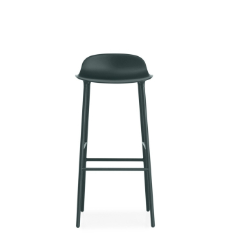 Normann Copenhagen Form Barstuhl Steel, lackierte Stuhlbeine, Design Simon Legald, Made in Denmark, German Design Award 2016. Sitzhöhe 75 cm - B 44 x T 44 cm - Bild-Darstellung des Produktes 1