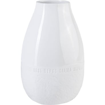räder Freiform-Vase „Ruhe“– Design Blienert, teils glasiert, weiß. Ruhe - Bild-Darstellung des Produktes 1