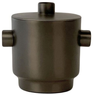 XLboom RONDO Eiswürfeleimer Small Ø 13 cm · H 17 cm, Edelstahl, Schwarz Small - Ø 13 cm - Höhe: 17 cm - Bild-Darstellung des Produktes 1