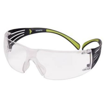3M SF401AF SecureFit™ 400 Schutzbrille Bügelfarbe: schwarz/grün, Scheibe: klar - Bild-Darstellung des Produktes 1