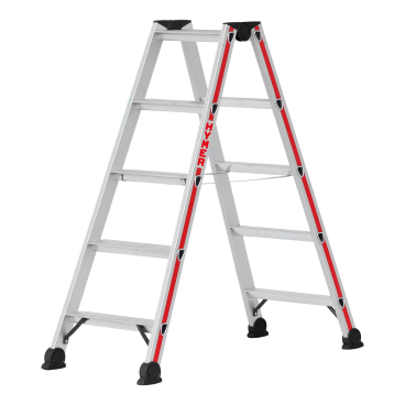 Hymer Stufenstehleiter beids 2x5 Stufen AH 2,15m HYMER Hymer Stufenstehleiter beids 2x5 Stufen AH 2,15m HYMER - Bild-Darstellung des Produktes 1