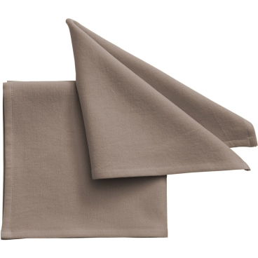 Pichler ONE Serviette Taupe, 40 x 40 cm – 100% Baumwolle, farbecht & trocknergeeignet taupe - Bild-Darstellung des Produktes 1