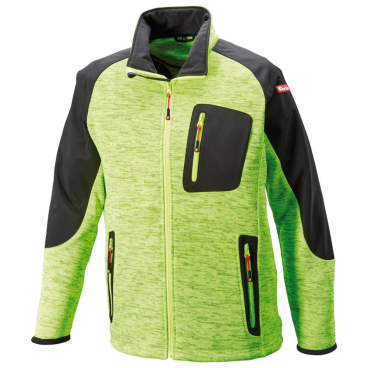 fortis Strickjacke, Softshell, Gr. 2XL, limegreen/schw fortis Strickjacke, Softshell, Gr. 2XL, limegreen/schw - Bild-Darstellung des Produktes 1