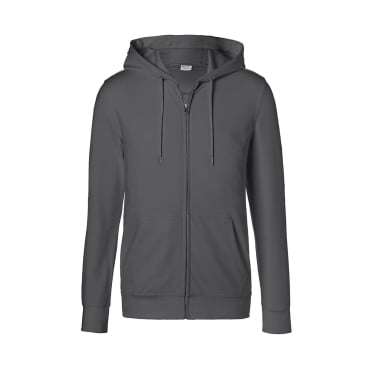 Kübler Workwear Kapuzen-Sweatjacke Herren, uni grau, 50% Baumwolle/50% Polyester, Größe M. M - Bild-Darstellung des Produktes 1