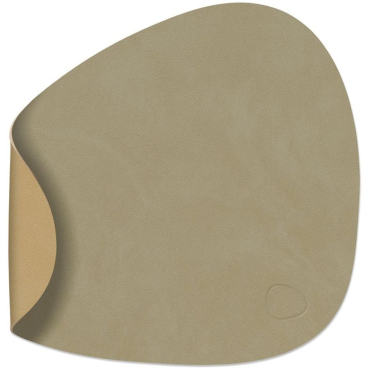 Lind DNA Double Curve Nupo Tischset, wendbar – recyceltes Leder & Naturkautschuk, wasserabweisend. 24x28 cm - Bild-Darstellung des Produktes 1