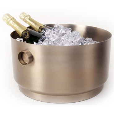 XLBoom RONDO Flaschenkühler von Sascha Sartory – Edelstahl-Innenraum, ideal für Wein & Sekt. soft copper-steel - Bild-Darstellung des Produktes 1