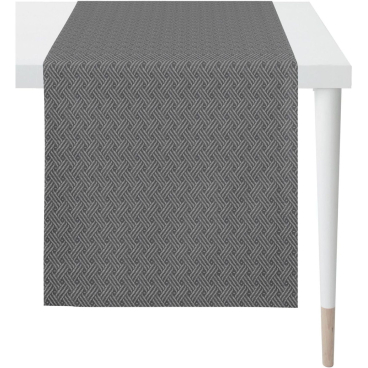 APELT Loft Style Match Tischläufer 46 x 140 cm, fleckabweisend und maschinenwaschbar mit trendiger Flechtstruktur, hergestellt in Spanien. 46x140 cm - Bild-Darstellung des Produktes 1