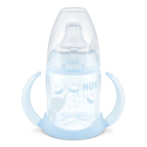 NUK Baby Blue First Choice Trinklernflasche, mit Griff