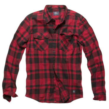 Vintage Industries Austin Shirt, Herren kariertes Hemd in Rot Vintage Industries Austin shirt - Bild-Darstellung des Produktes 1