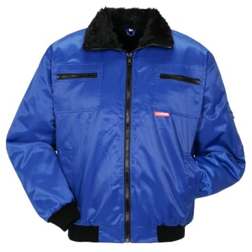 Planam Winter-Pilotenjacke GLETSCHER Outdoor – wasserabweisendes Mischgewebe, Webpelzfutter, blau S - Bild-Darstellung des Produktes 1