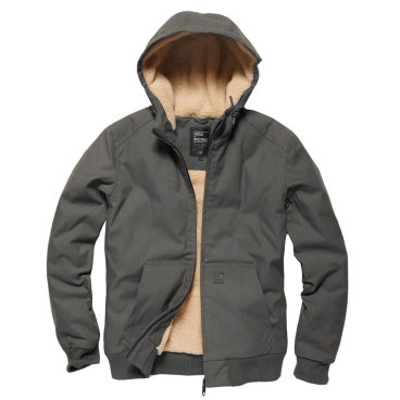 Vintage Industries Datton Jacke – Workwear, wasserabweisend (5000 mm), atmungsaktiv (3000 g/m²), Sherpa-Innenfutter, 65% Polyester/35% Baumwolle. S - Bild-Darstellung des Produktes 1