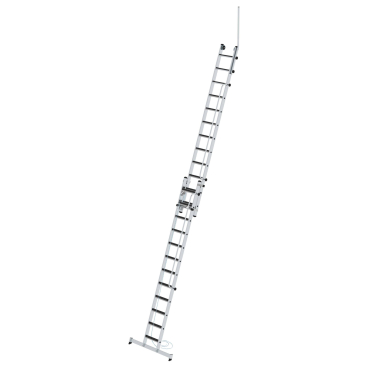 MUNK Stufen- Seilzugleiter 2-teilig mit Handlauf und Ausstiegsholm 2x12 Stufen 1 Stück - Bild-Darstellung des Produktes 1