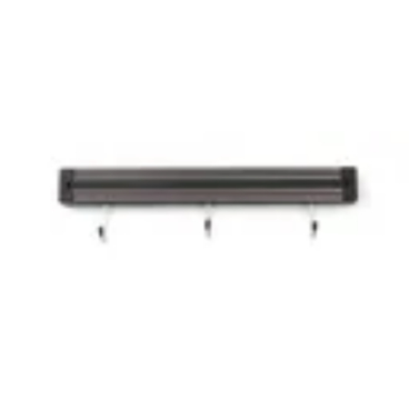 Messermagnetleiste mit Haken, HENDI, 3 Haken, Schwarz, (L)340mm 820209 - Bild-Darstellung des Produktes 1