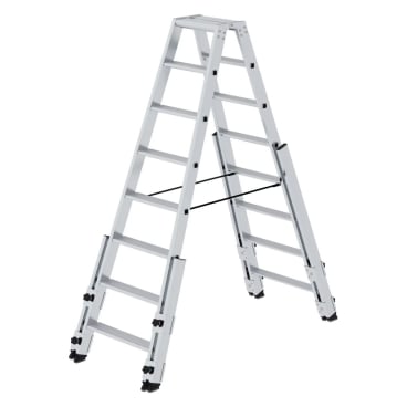 MUNK Stufen- Stehleiter treppengängig beidseitig begehbar 2x8 Stufen 1 Stück - Bild-Darstellung des Produktes 1
