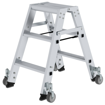 MUNK Stehleiter beidseitig begehbar mit Rollen 2x3 Stufen 1 Stück - Bild-Darstellung des Produktes 1
