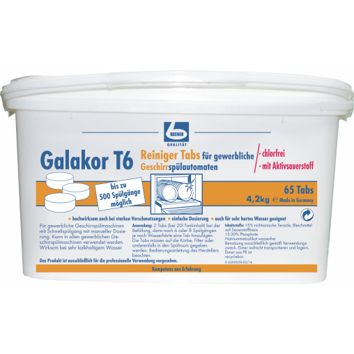 Dr. Becher Galakor T6 Geschirrreiniger Tabs