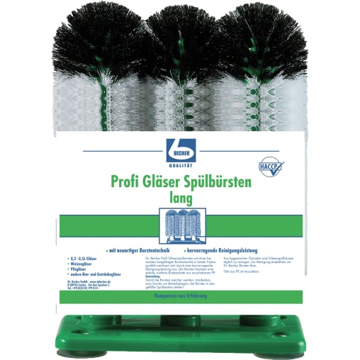 Dr. Becher Profi Gläser Spülbürsten lang