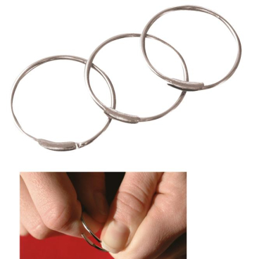 Schlüsselringe Ø 27 mm, mit Schnellverschluss Verpackungseinheit: 100 Stück - Bild-Darstellung des Produktes 1