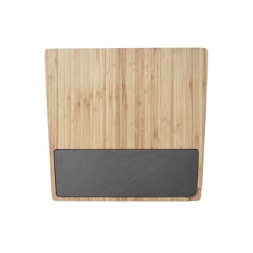 stelton Twin Servierbrett groß, Holz und Schiefer, 36 x 34 x 2,5 cm 36 x 34 cm - Höhe 2,5 cm - Bild-Darstellung des Produktes 1