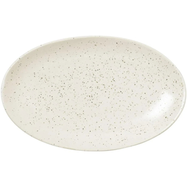 Broste Copenhagen Nordic Sand Ovalplatte, Keramik, 13,6 x 22 cm, natural/beige, spülmaschinenfest 13,6x22 cm - Bild-Darstellung des Produktes 1