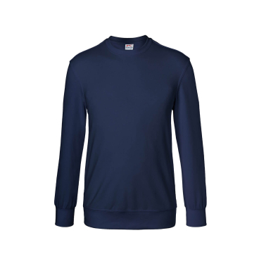 Kübler Workwear Sweatshirt Herren, 50% Baumwolle/50% Polyester, uni blau/rot, Gr. M–5XL dunkelblau - Bild-Darstellung des Produktes 1