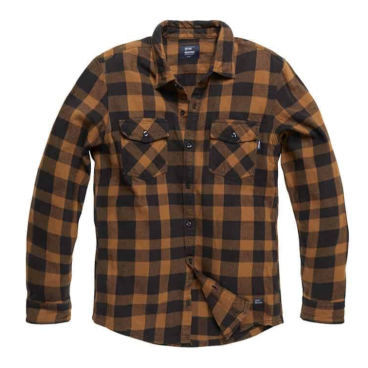 Vintage Industries Globe Heavyweight Flanellhemd 100% Baumwolle Karo Yellow check - Bild-Darstellung des Produktes 1