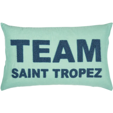 pad TEAM Kissenhülle Saint Tropez – Bouclé-Statement, Leinen-Baumwoll-Mix, mit Reißverschluss Team Saint Tropez - Bild-Darstellung des Produktes 1