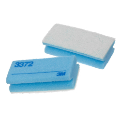 3 M Deutschland GmbH 3M Scotch-Brite™ Reinigungs- und Pflegeschwamm, Farbe blau/weiss, 1 Packung = 10 Stück, Art. 3372, Format: 70 x 150 mm SCH3372