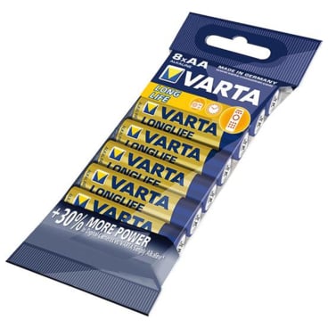 Varta Batterie LONGLIFE AA, 8-er Folie Varta Batterie LONGLIFE AA, 8-er Folie - Bild-Darstellung des Produktes 1