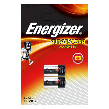 Energizer Alkaline Fotobatterie, 4LR44/A544, 6 V Energizer Alkaline Fotobatterie, 4LR44/A544, 6 V - Bild-Darstellung des Produktes 1