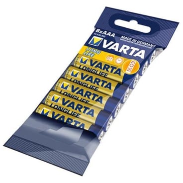 Varta Batterie Longlife AAA, 8-er Folie Varta Batterie Longlife AAA, 8-er Folie - Bild-Darstellung des Produktes 1