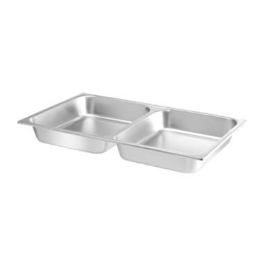 Lebensmittelpfanne GN 1/1 zweigeteilt, HENDI, 7,5L, 530x325x(H)65mm 470190 - Bild-Darstellung des Produktes 1