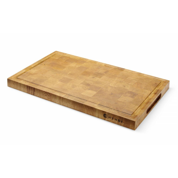 Servierbrett aus Eichenholz, Hirnholz, HENDI, 325x265x(H)30mm 505458 - Bild-Darstellung des Produktes 1