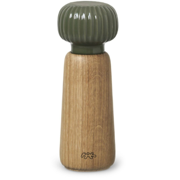 Kähler Hammershøi Salz- und Pfeffermühle – 175 mm, Keramikmahlwerk, für Salz, Pfeffer & Gewürze. grün - Bild-Darstellung des Produktes 1